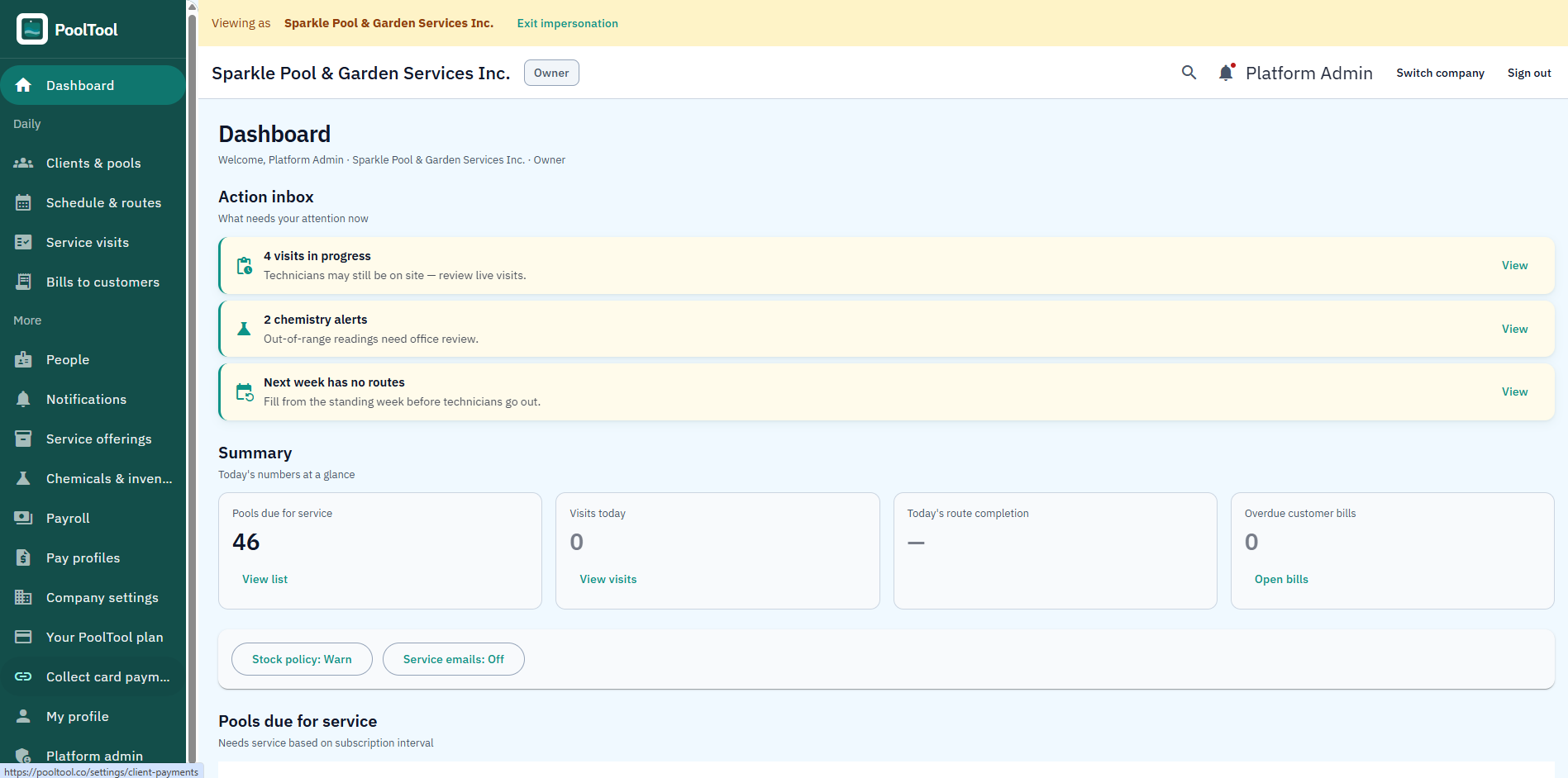 PoolTool web application