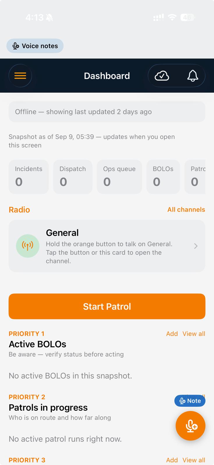 SecureStop mobile companion